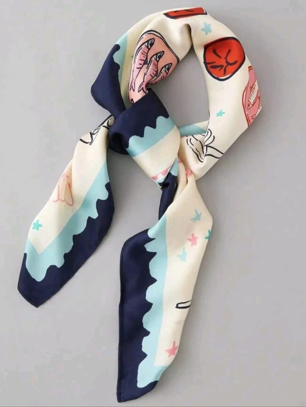Tropical Beach Theme Scarf NEW